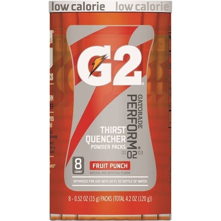 Gatorade Thirst Quencher Instant Powder Sports Drink Mix, Powder, Fruit Punch Flavor, 1.34 oz Pack 13166